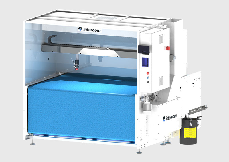 Intercom A3.2 automatic bonding system with chain conveyor and integrated dryer