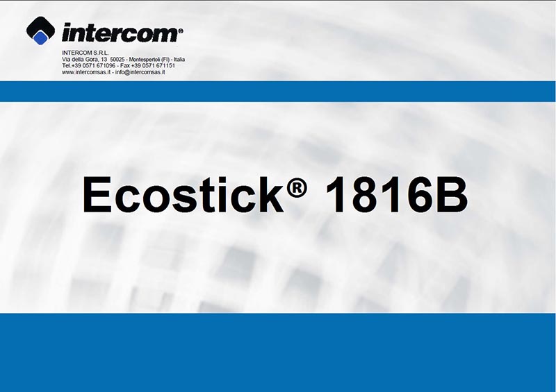 Chloroprene-free water-based adhesive 1816B — Ecostick