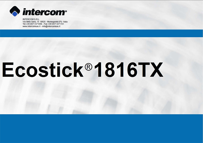 Ecostick 1816TX water-based adhesive