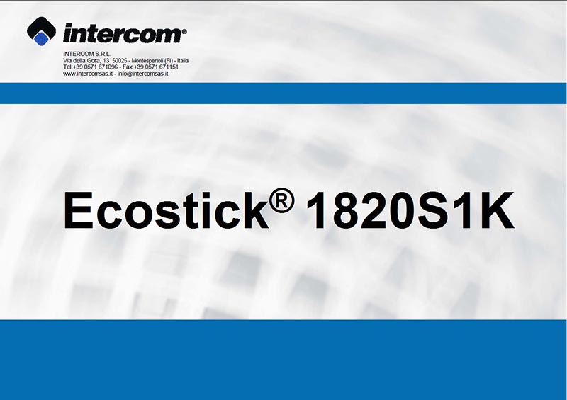 Ecostick 1820S 1K water-based adhesive