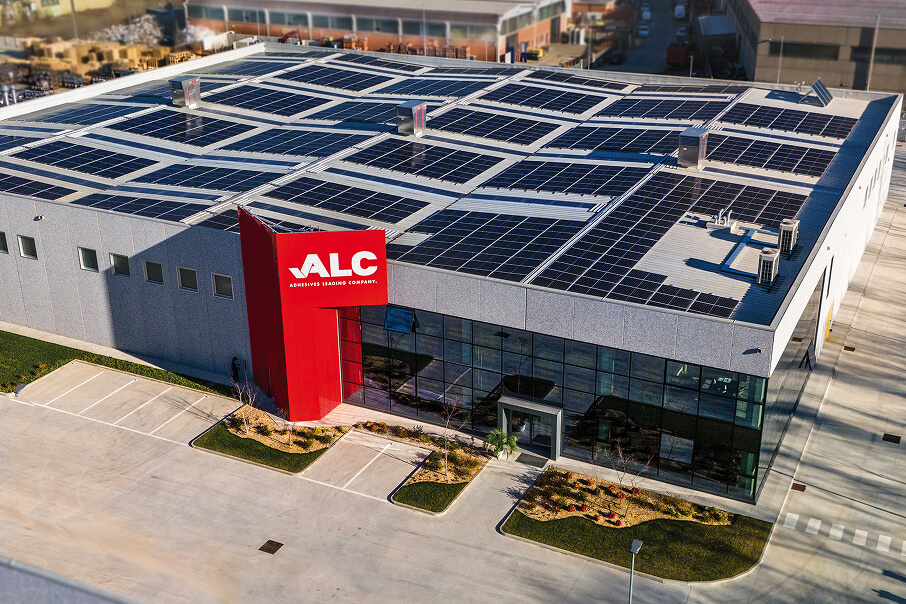 ALC headquarters and plant, Venaria Reale — solar array on the roof