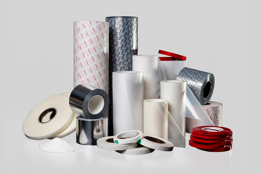 The Kyotex product family — adhesive films, webs, tapes and powder