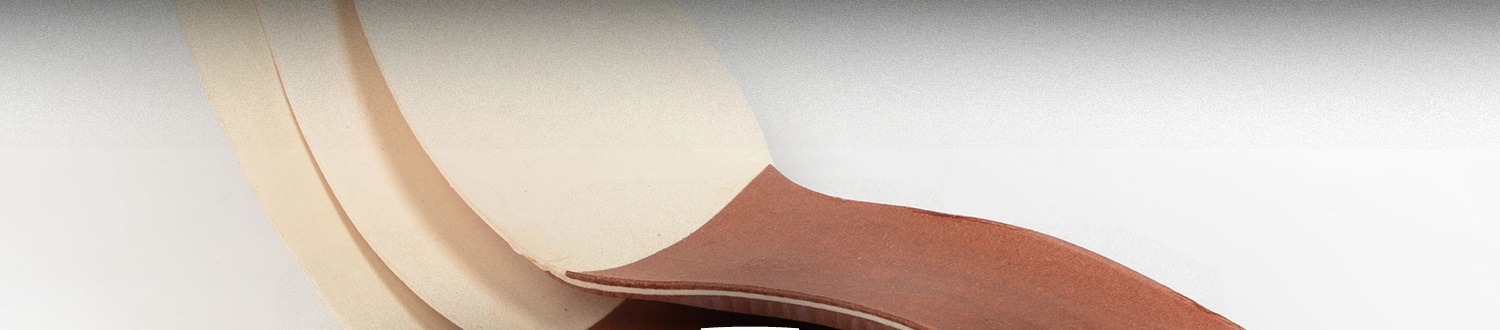 Cross-section of stacked Merckens shankboard and insole layers