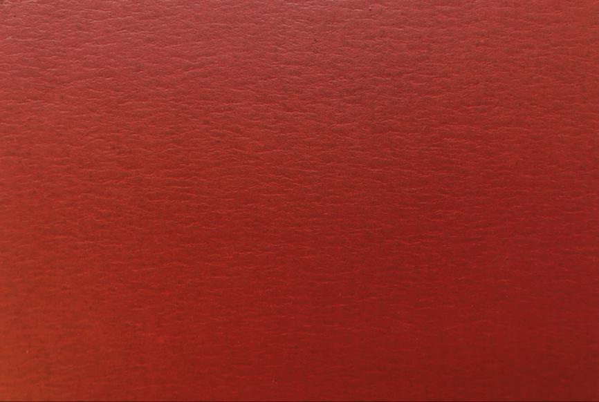 Coral shankboard surface in varnished red