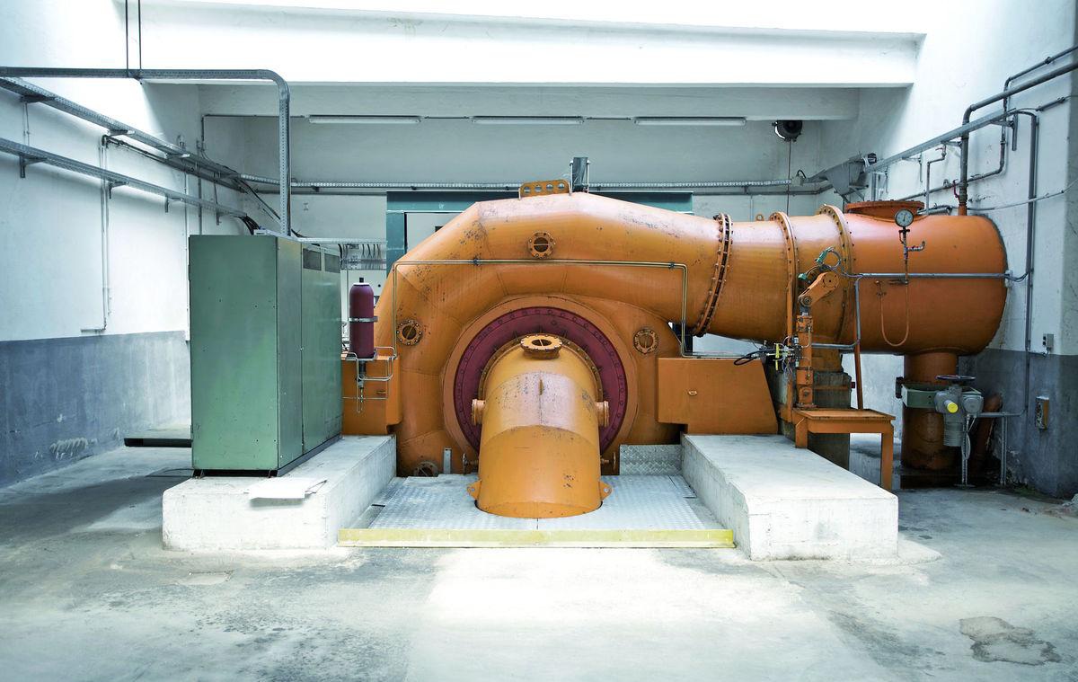 A Merckens in-house hydroelectric turbine